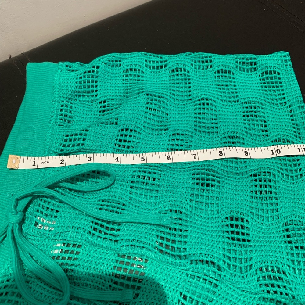 💚WILD FABLE💚OPEN WEAVE TIE FRONT COVER-UP SHORTS. NWT. - Picture 6 of 6